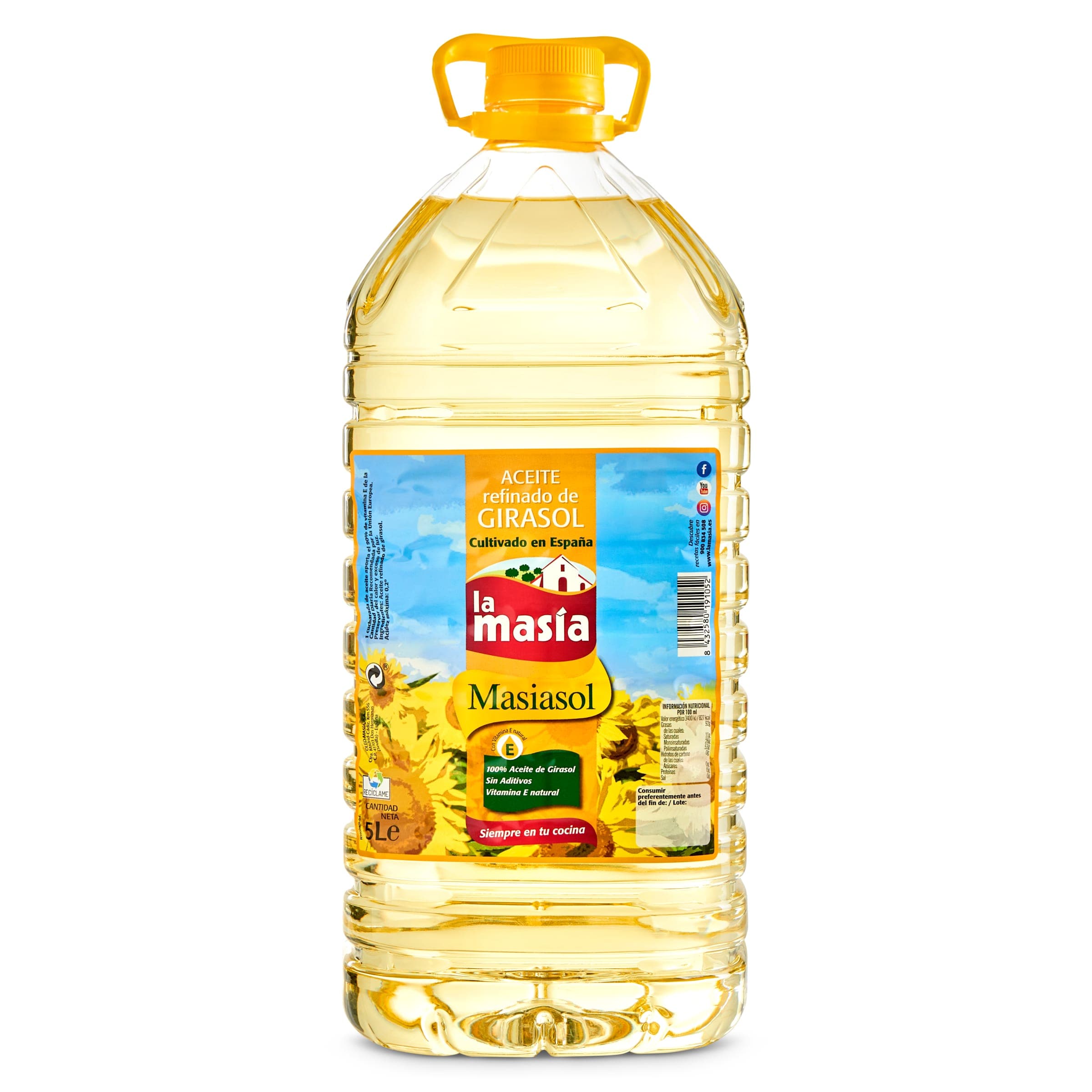 Aceite de girasol La masía 5 L