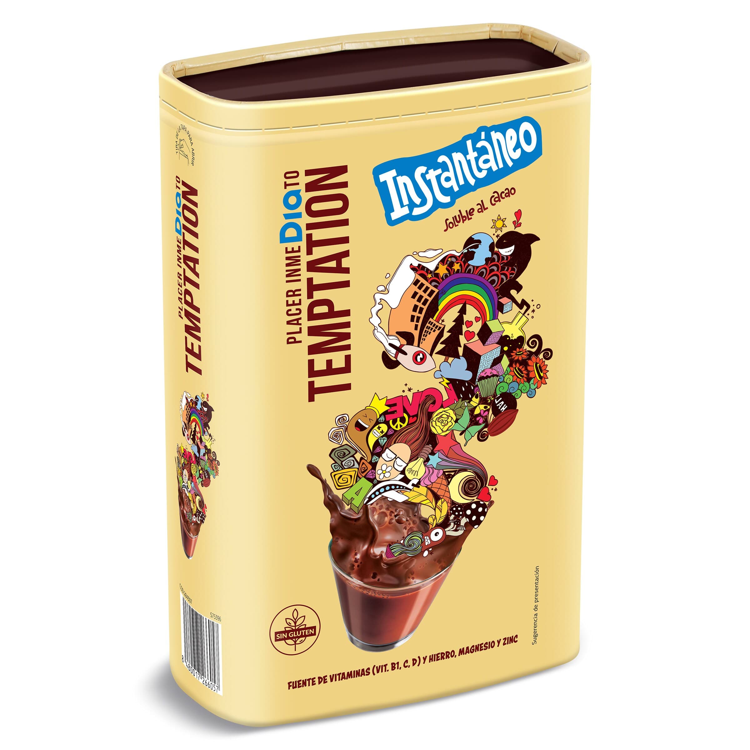 Cacao soluble instantáneo Dia Temptation 800 g