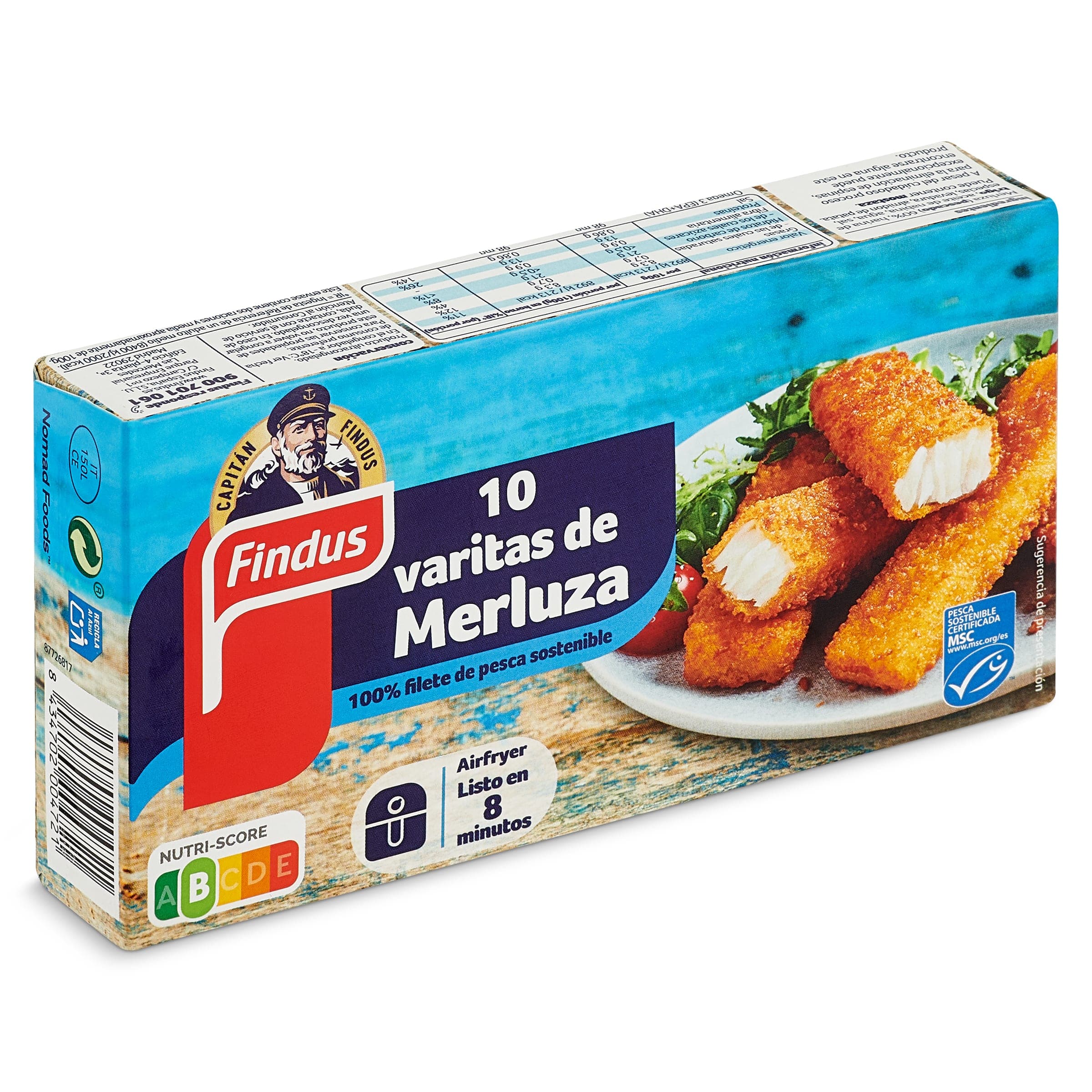 Varitas de pescado MSC Findus 250 g