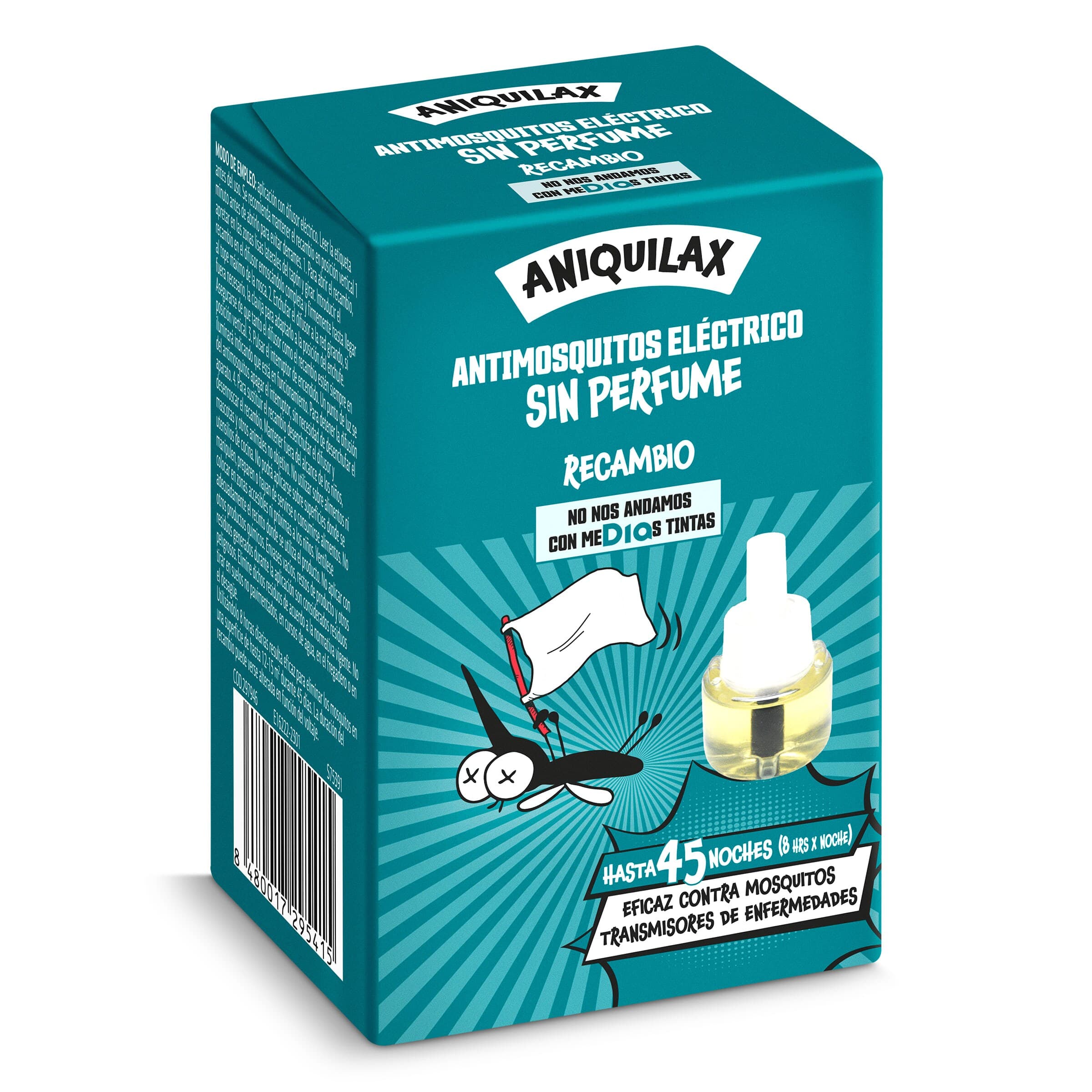 Recambio insecticida eléctrico antimosquitos Dia Aniquilax 33 ml