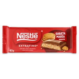 Chocolate con leche con relleno cremoso y galletas María Nestlé Extrafino 83 g