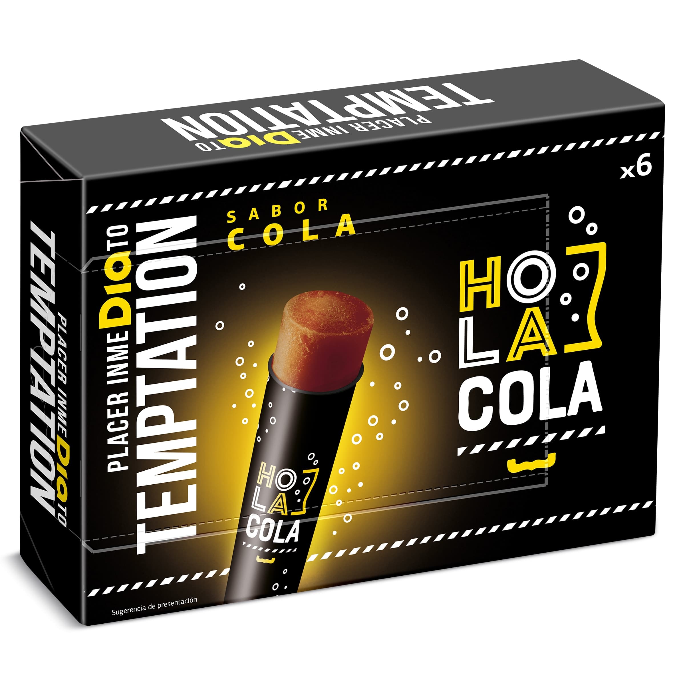 Helado sabor cola Dia Temptation 6 x 112 g