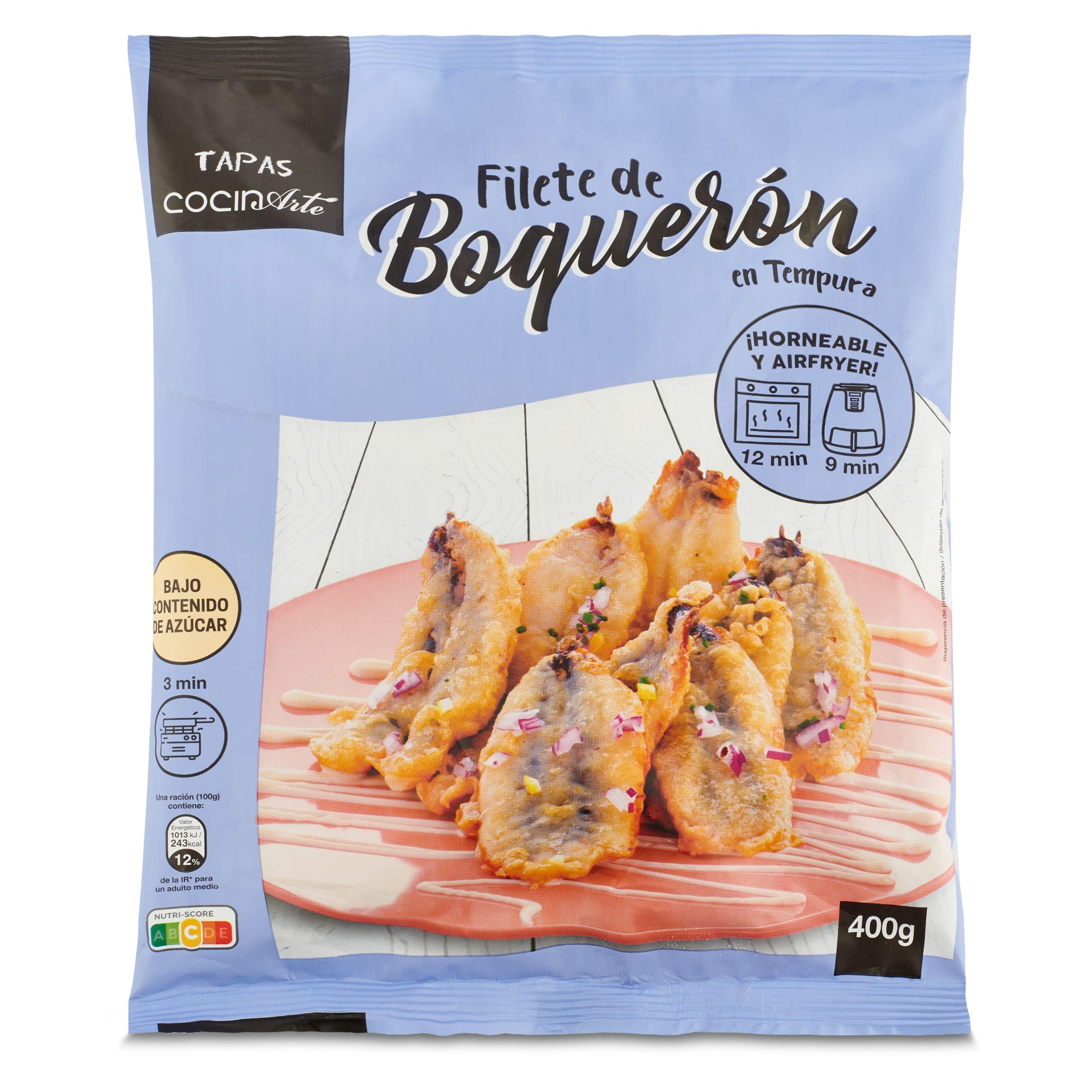 Boquerones en tempura Cocinarte 400 g