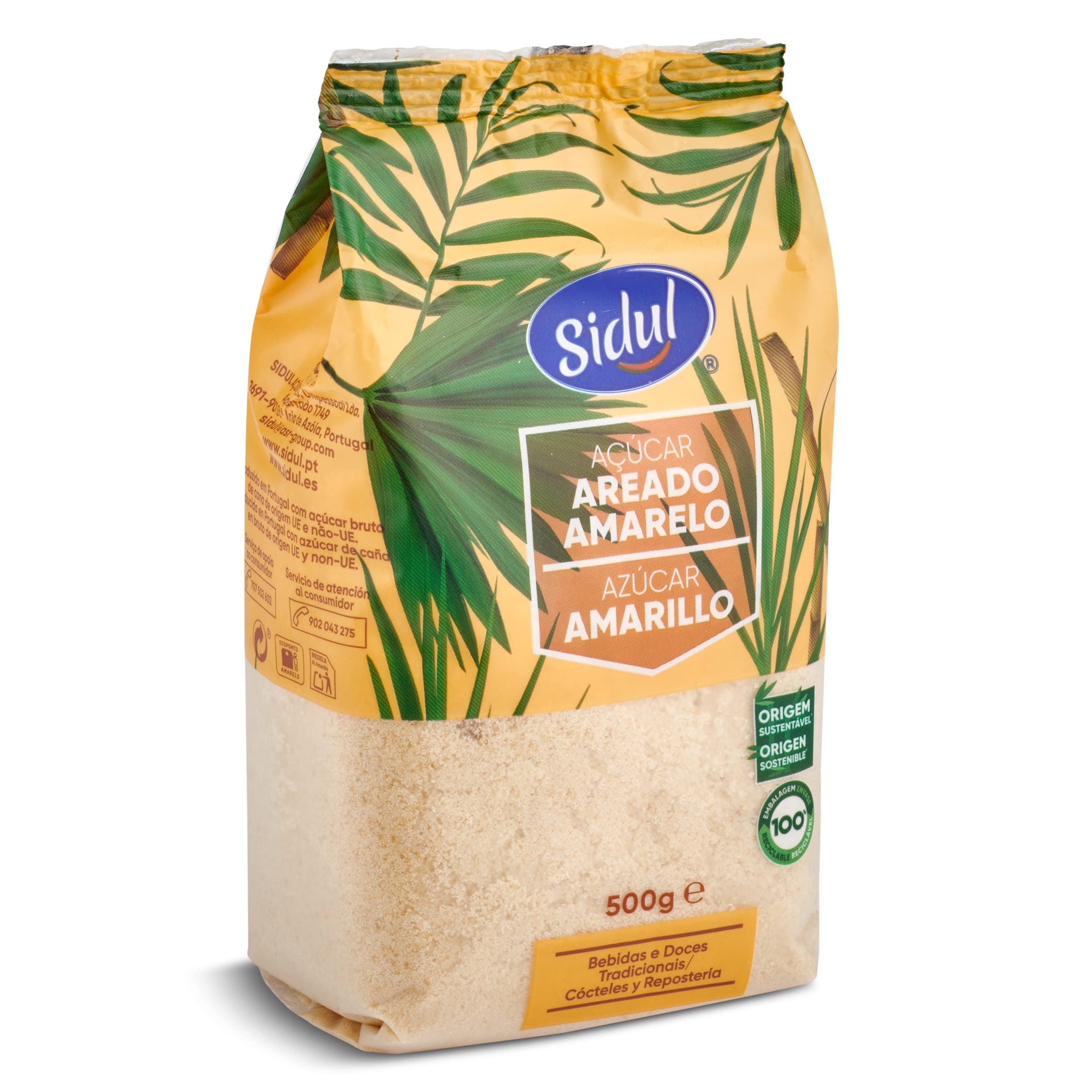 Azúcar amarillo Sidul paquete 500 g