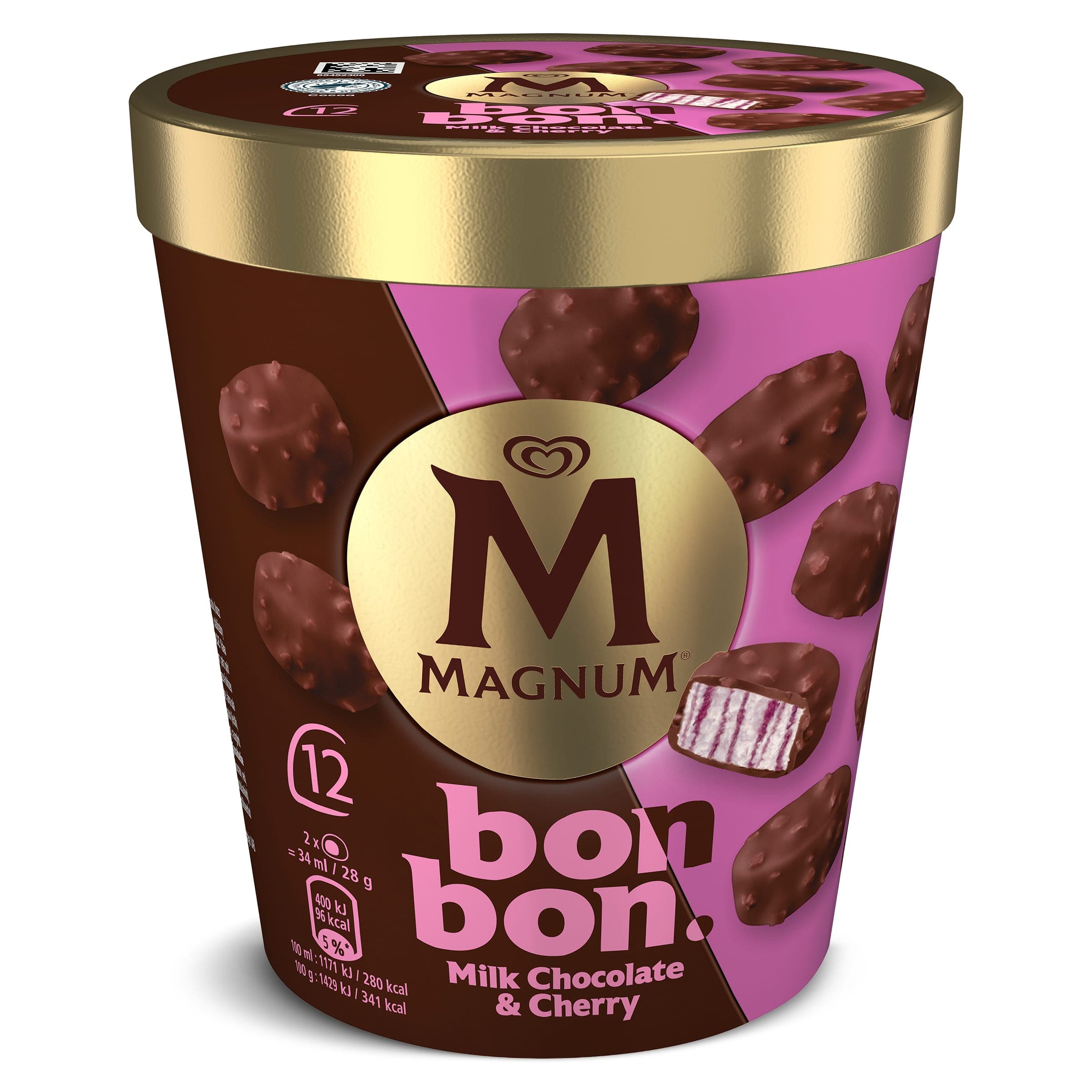Tarrina Magnum bon bon cherry 12 unidades Magnum 168 g