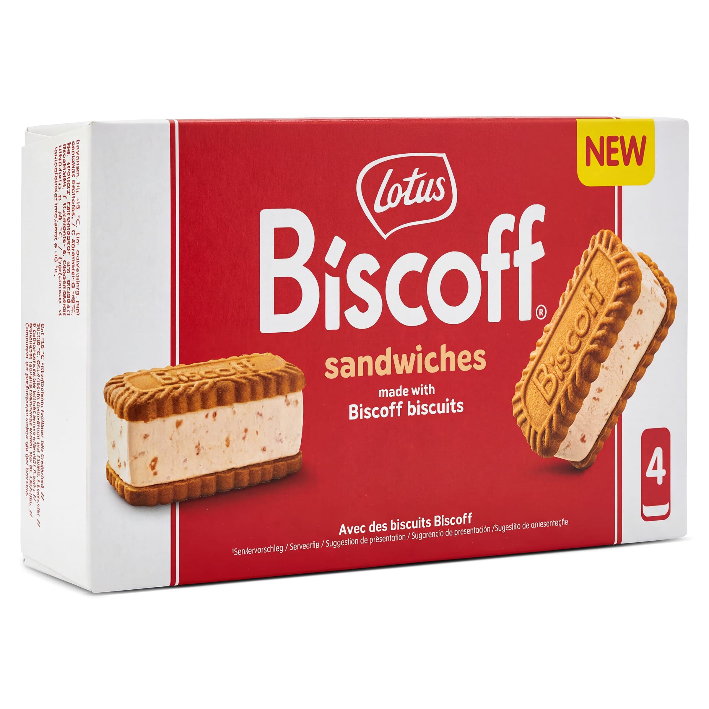 Helado sándwich Lotus Biscuit 4 x 43 g