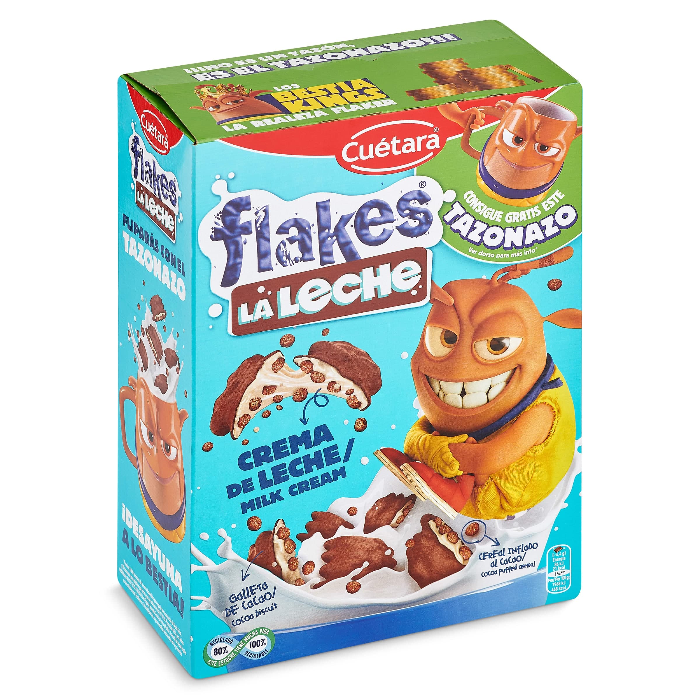 Flakes crema de leche Cuétara 480 g