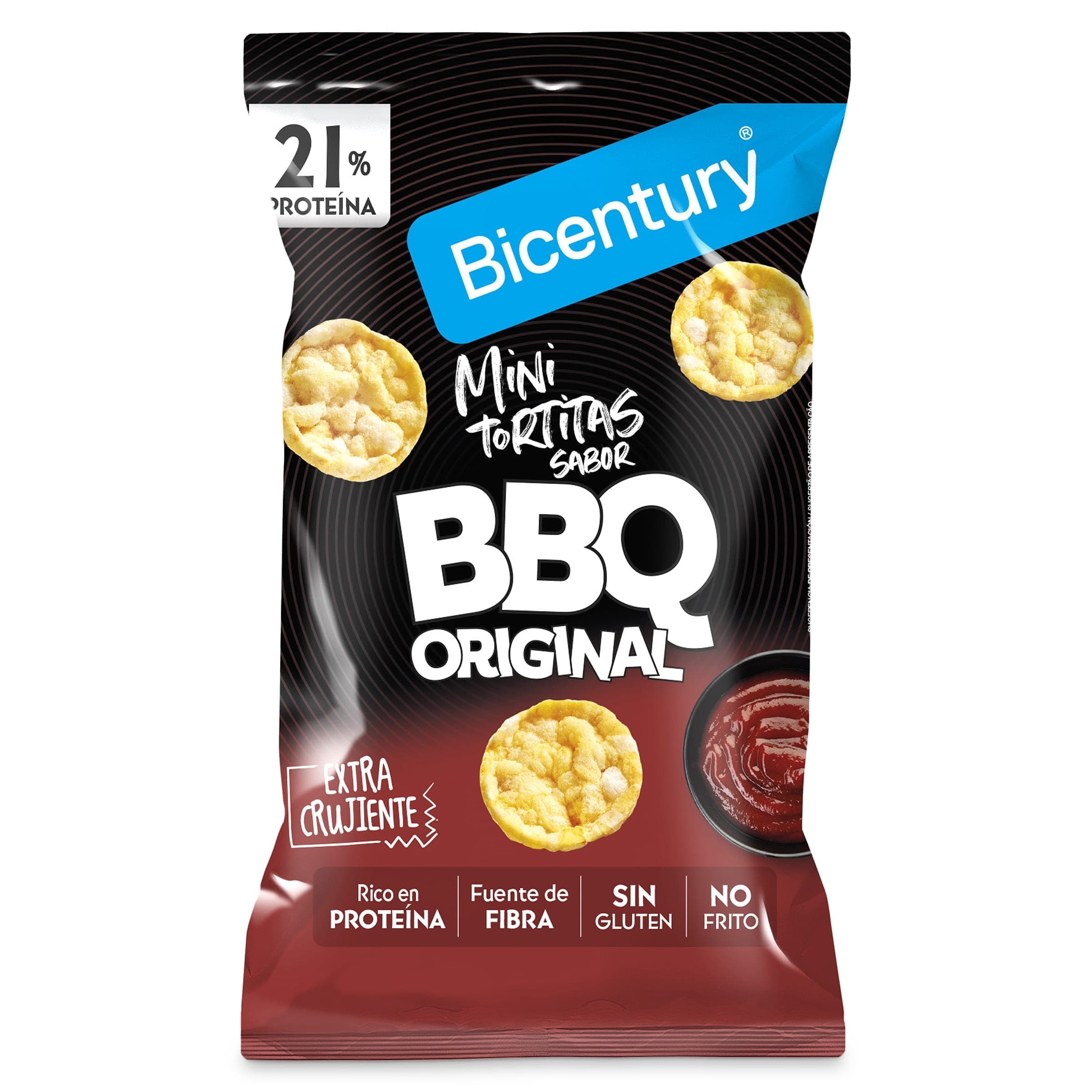 Mini tortitas sabor barbacoa Bicentury 60 g