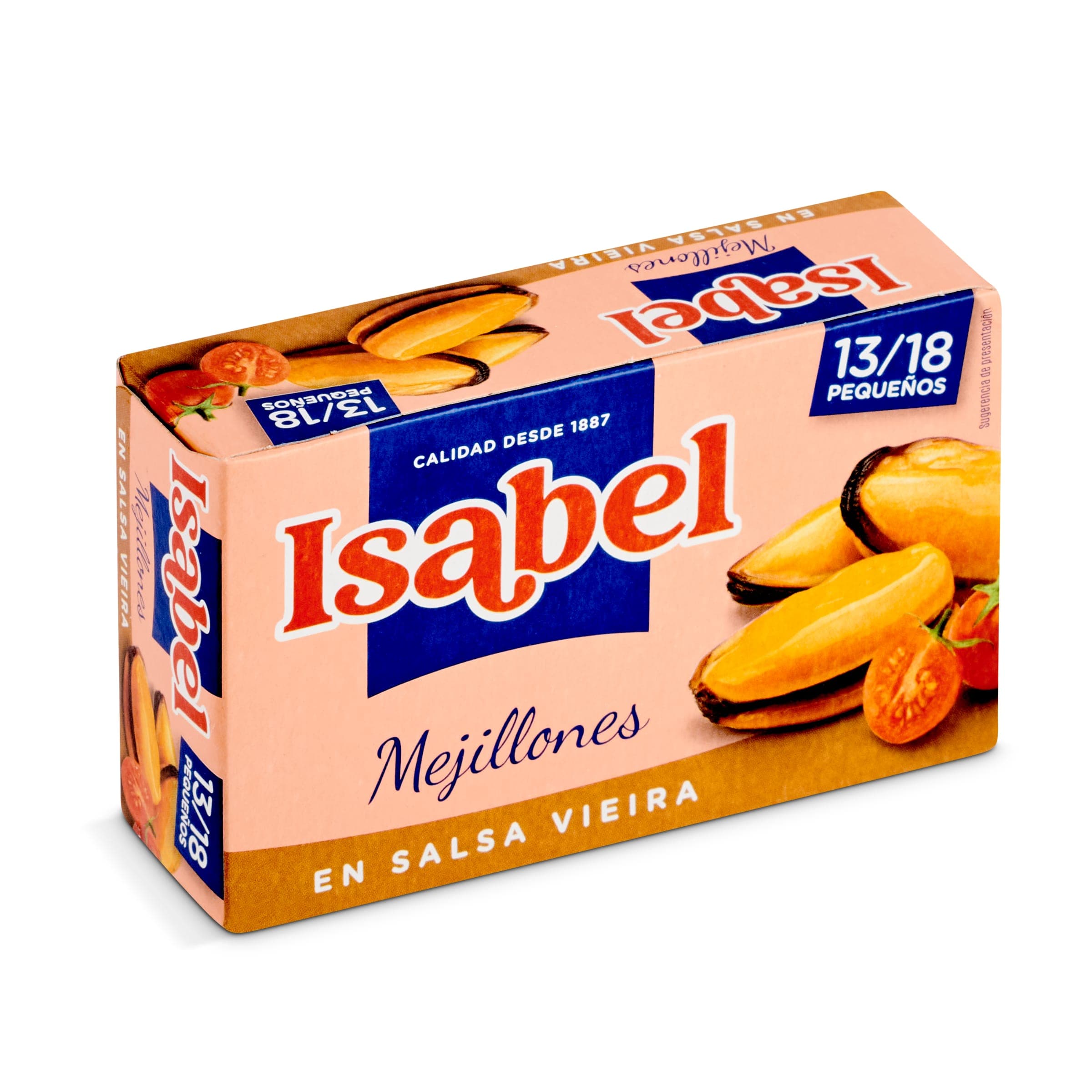 Mejillones en salsa vieira 13/18 piezas Isabel 69 g