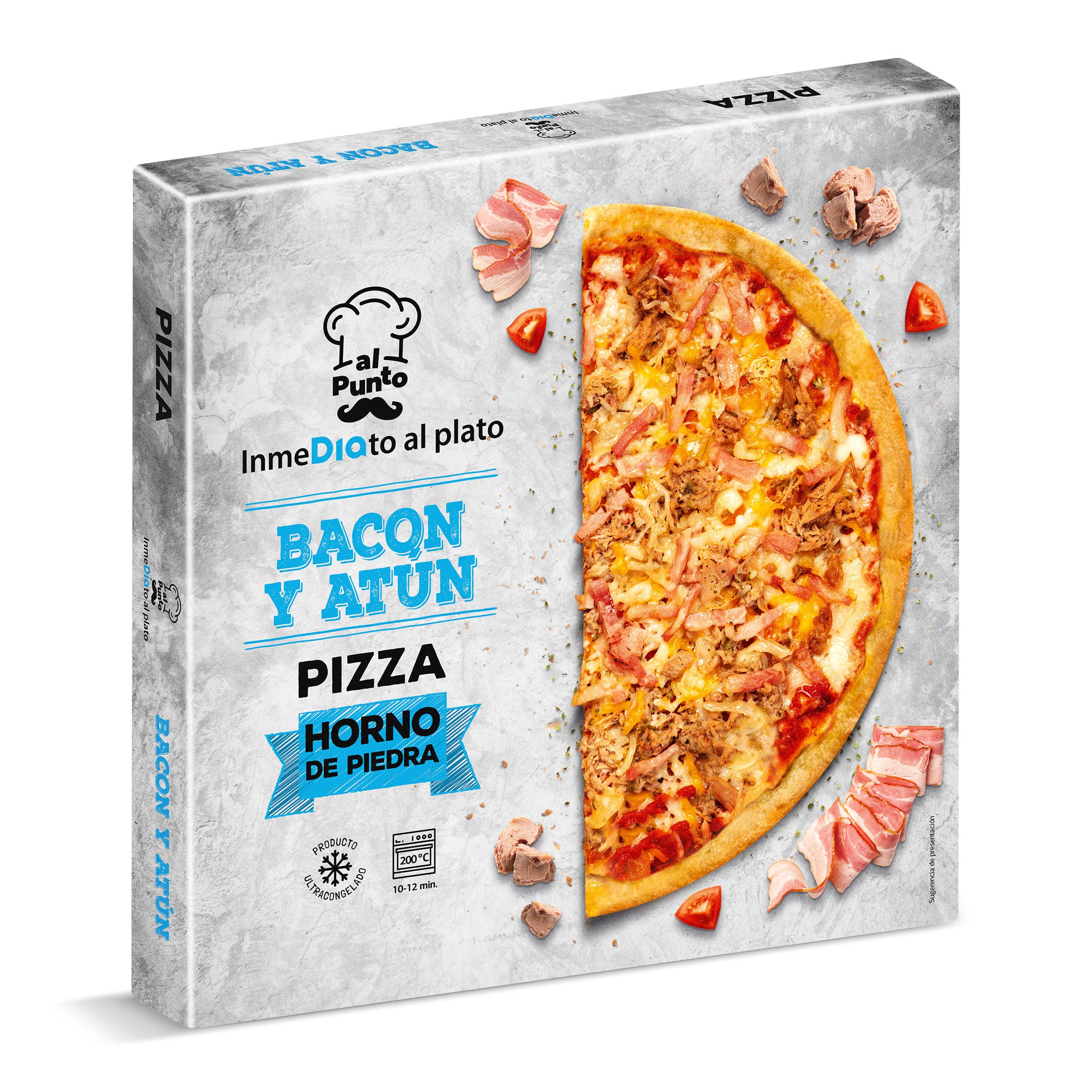 Pizza bacon y atún Dia Al Punto 400 g