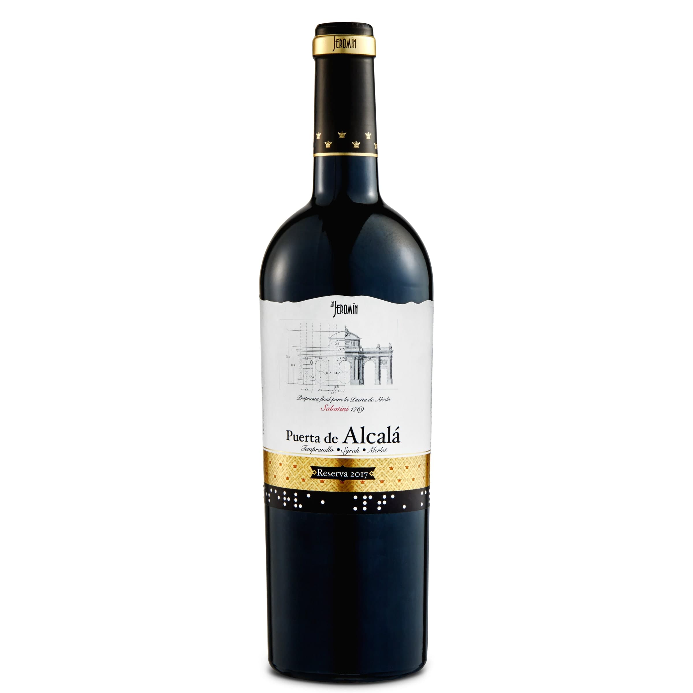 Vino tinto reserva D.O. Madrid Puerta de Alcalá 75 cl