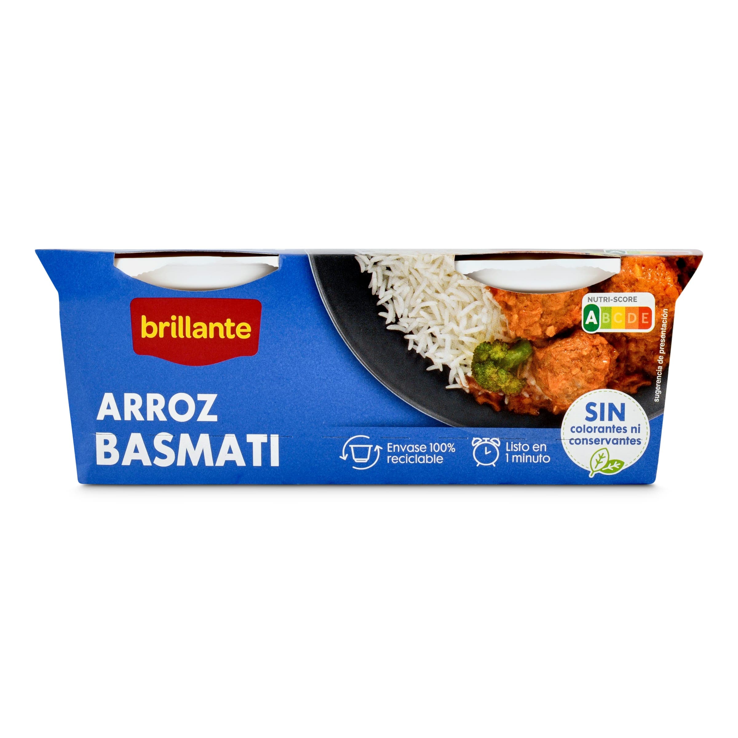Vasos de arroz basmati Brillante 2 x 125 g