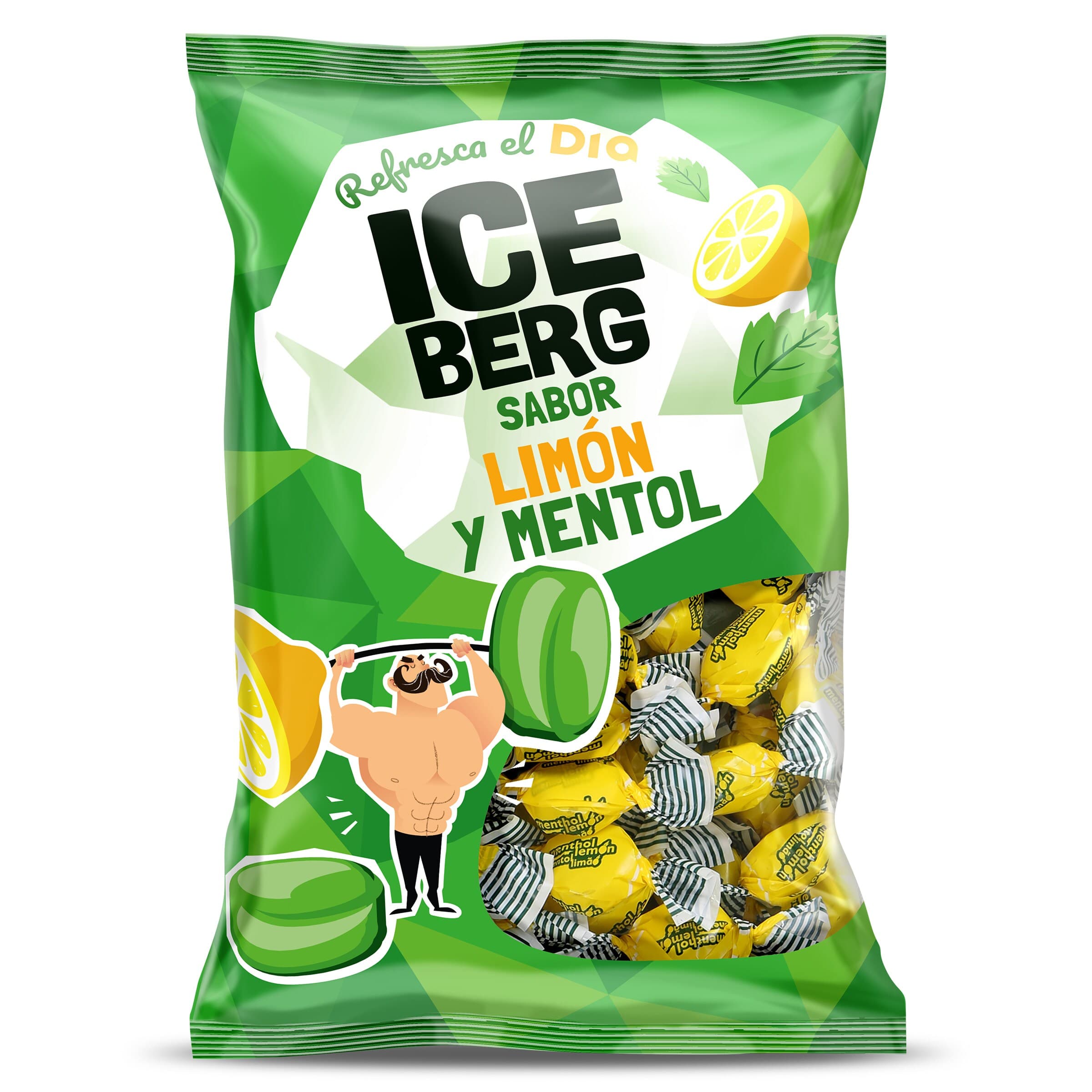Caramelos sabor mentol y limón Iceberg de Dia bolsa 300 g