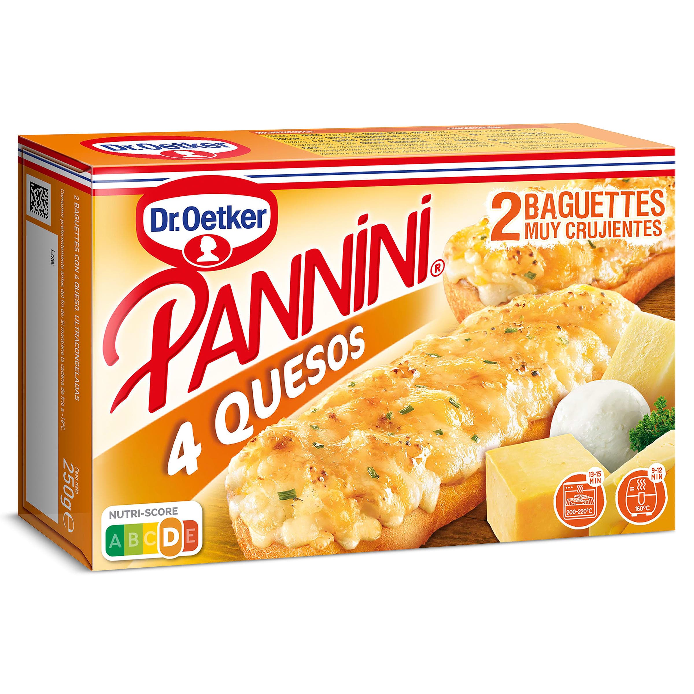 Pannini cuatro quesos 2 unidades Dr. Oetker 250 g